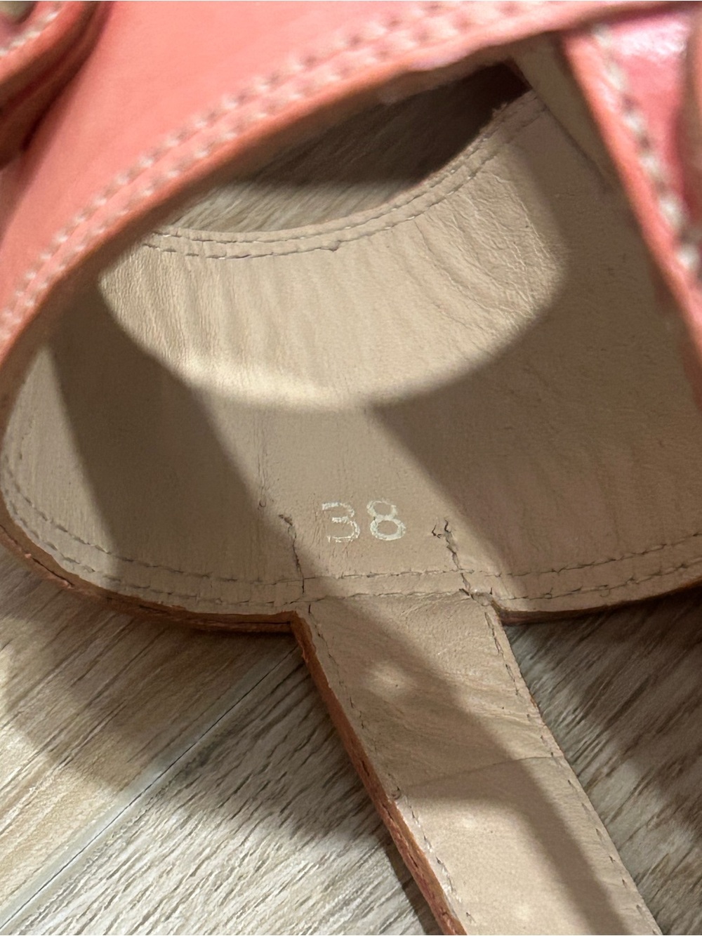 Labucq Women’s Pink Coral Strappy Platform Leather Sandals Buckle EU 38 - Picture 4 of 9